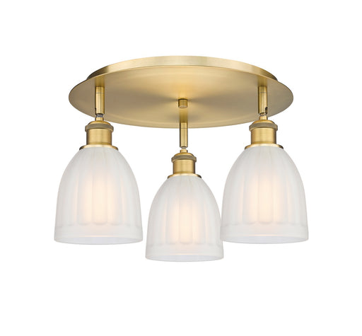 Downtown Urban Three Light Flush Mount