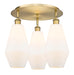 Innovations - 516-3C-BB-G651-7 - Three Light Flush Mount - Downtown Urban - Brushed Brass