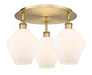 Innovations - 516-3C-BB-G651-8 - Three Light Flush Mount - Downtown Urban - Brushed Brass