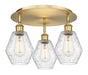 Innovations - 516-3C-BB-G654-6 - Three Light Flush Mount - Downtown Urban - Brushed Brass