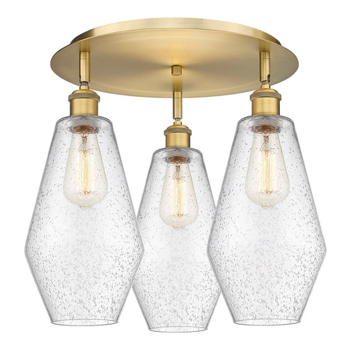 Downtown Urban Three Light Flush Mount