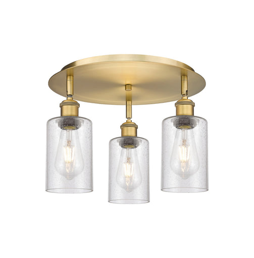 Downtown Urban Three Light Flush Mount