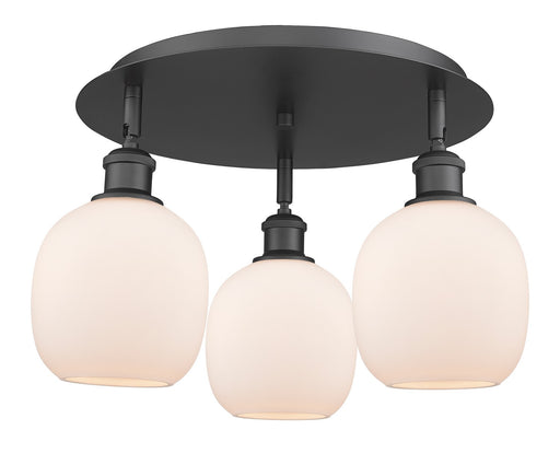 Downtown Urban Three Light Flush Mount