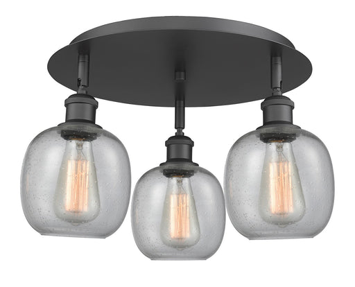 Downtown Urban Three Light Flush Mount