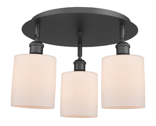 Downtown Urban Three Light Flush Mount