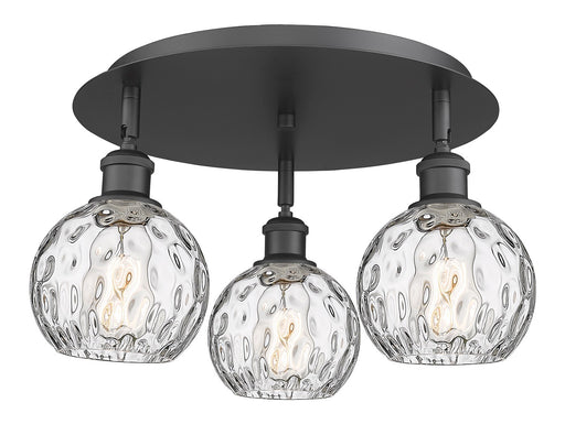 Downtown Urban Three Light Flush Mount