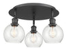 Innovations - 516-3C-BK-G124-6 - Three Light Flush Mount - Downtown Urban - Matte Black