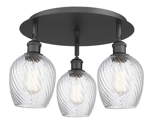 Downtown Urban Three Light Flush Mount