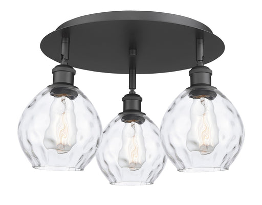 Downtown Urban Three Light Flush Mount