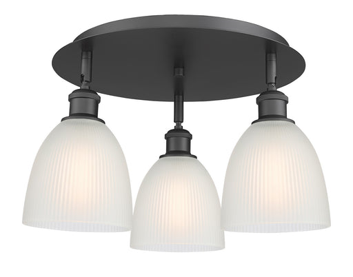 Downtown Urban Three Light Flush Mount