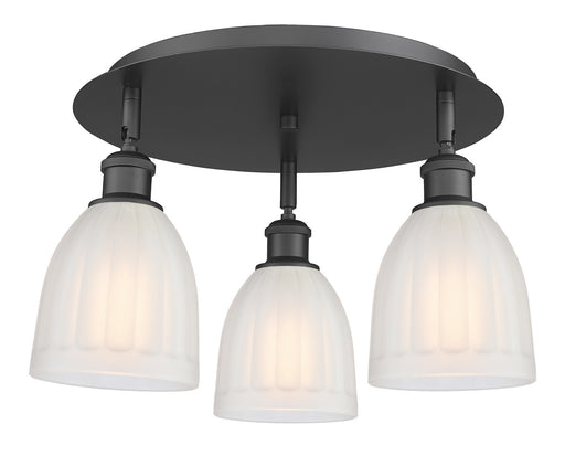 Downtown Urban Three Light Flush Mount