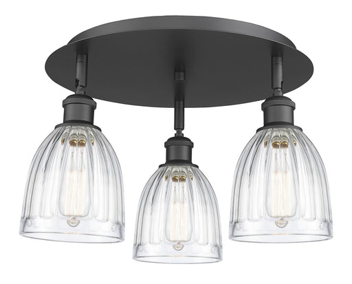 Downtown Urban Three Light Flush Mount