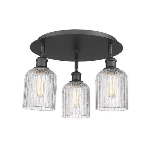 Downtown Urban Three Light Flush Mount