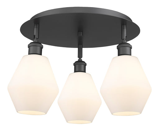 Downtown Urban Three Light Flush Mount