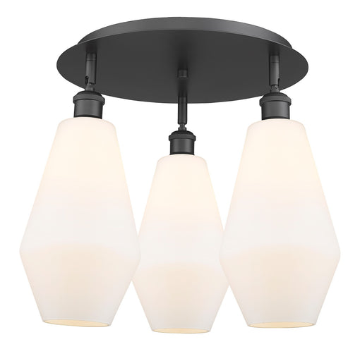 Downtown Urban Three Light Flush Mount