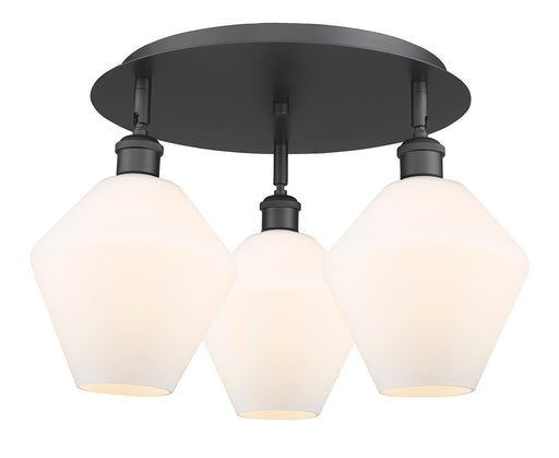 Downtown Urban Three Light Flush Mount