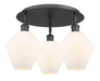 Innovations - 516-3C-BK-G651-8 - Three Light Flush Mount - Downtown Urban - Matte Black