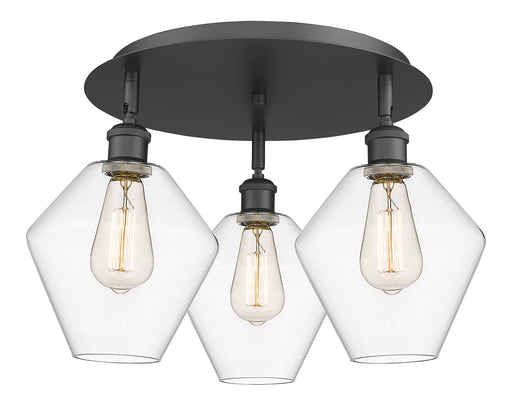 Downtown Urban Three Light Flush Mount