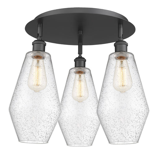 Downtown Urban Three Light Flush Mount