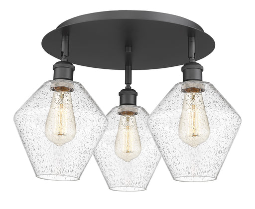 Downtown Urban Three Light Flush Mount