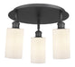 Innovations - 516-3C-BK-G801 - Three Light Flush Mount - Downtown Urban - Matte Black