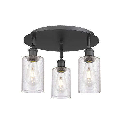 Downtown Urban Three Light Flush Mount