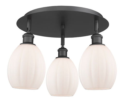 Downtown Urban Three Light Flush Mount