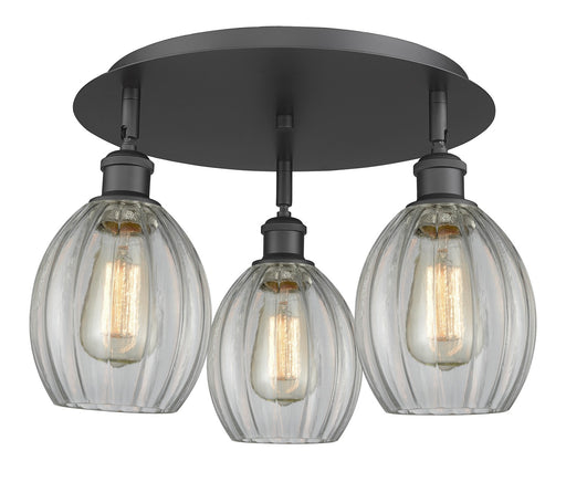 Downtown Urban Three Light Flush Mount