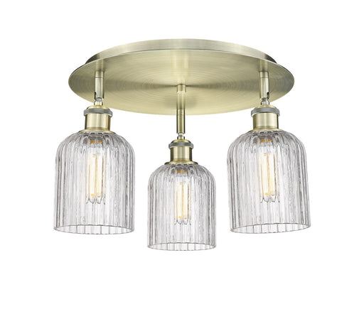 Downtown Urban Three Light Flush Mount