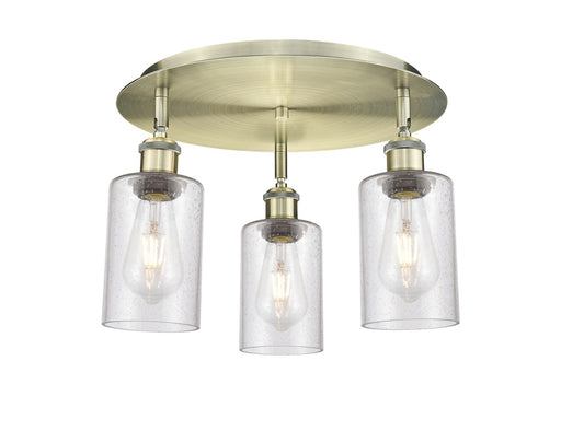 Downtown Urban Three Light Flush Mount