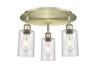 Innovations - 516-3C-AB-G804 - Three Light Flush Mount - Downtown Urban - Antique Brass