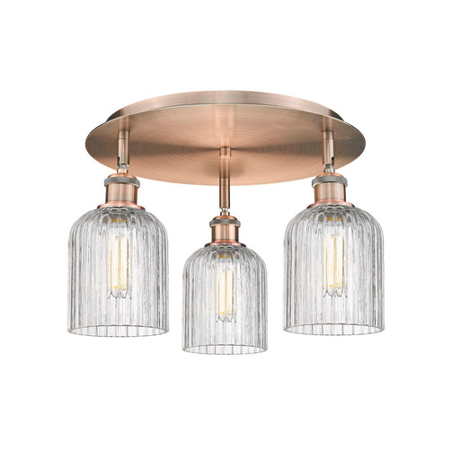 Downtown Urban Three Light Flush Mount