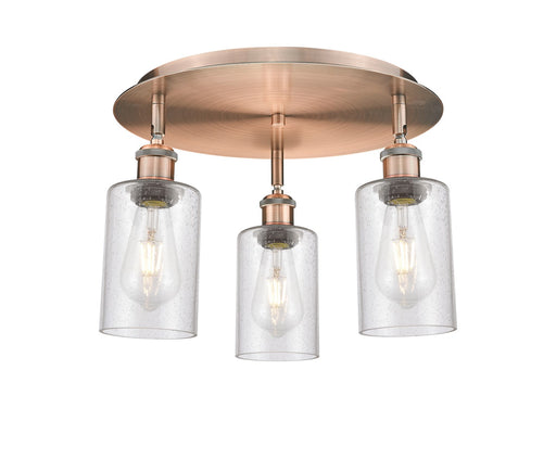 Downtown Urban Three Light Flush Mount