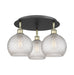 Innovations - 516-3C-BAB-G122C-8CL - Three Light Flush Mount - Downtown Urban - Black Antique Brass