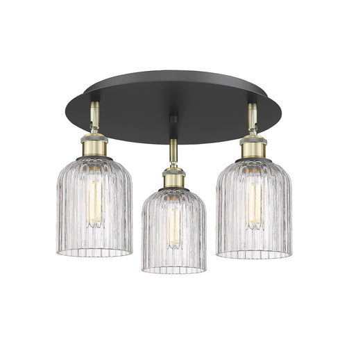 Downtown Urban Three Light Flush Mount