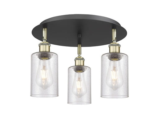 Downtown Urban Three Light Flush Mount