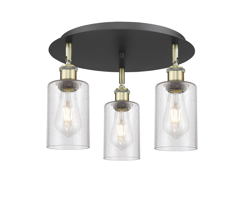 Innovations - 516-3C-BAB-G804 - Three Light Flush Mount - Downtown Urban - Black Antique Brass