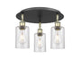 Innovations - 516-3C-BAB-G804 - Three Light Flush Mount - Downtown Urban - Black Antique Brass