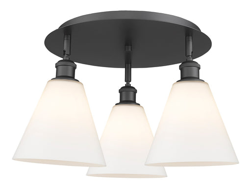 Downtown Urban Three Light Flush Mount