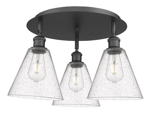 Downtown Urban Three Light Flush Mount