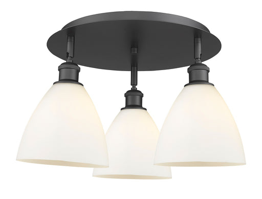 Downtown Urban Three Light Flush Mount