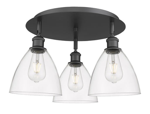 Innovations - 516-3C-BK-GBD-752 - Three Light Flush Mount - Downtown Urban - Matte Black