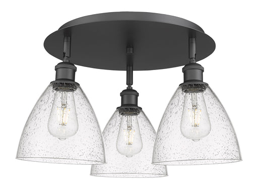 Downtown Urban Three Light Flush Mount