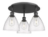 Innovations - 516-3C-BK-GBD-754 - Three Light Flush Mount - Downtown Urban - Matte Black