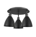 Innovations - 516-3C-BK-MBD-75-BK - Three Light Flush Mount - Downtown Urban - Matte Black