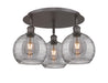 Innovations - 516-3C-OB-G1213-8SM - Three Light Flush Mount - Downtown Urban - Oil Rubbed Bronze