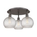 Innovations - 516-3C-OB-G122C-8CL - Three Light Flush Mount - Downtown Urban - Oil Rubbed Bronze