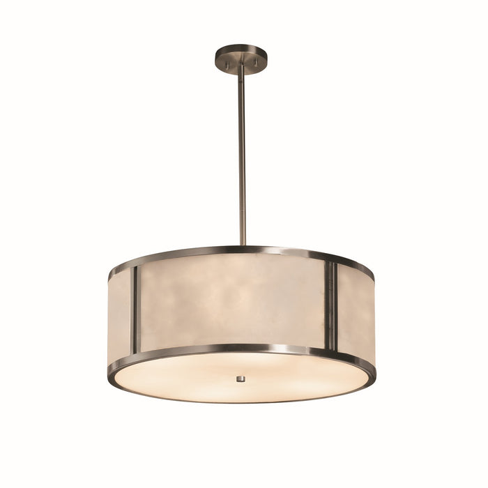 Justice Designs - CLD-9542-NCKL - Six Light Pendant - Clouds - Brushed Nickel