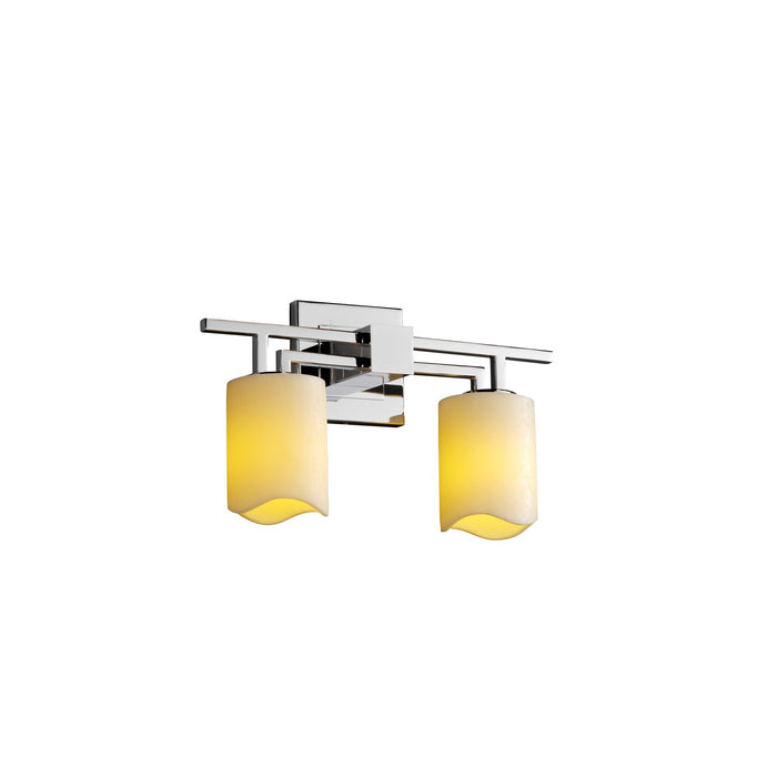 Justice Designs - CNDL-8702-14-CREM-CROM-LED2-1400 - LED Bath Bar - CandleAria - Polished Chrome