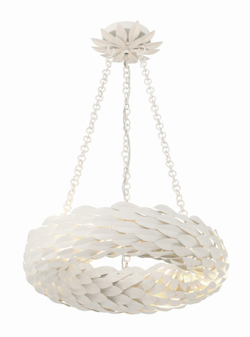 Crystorama - 535-MT - LED Chandelier - Broche - Matte White